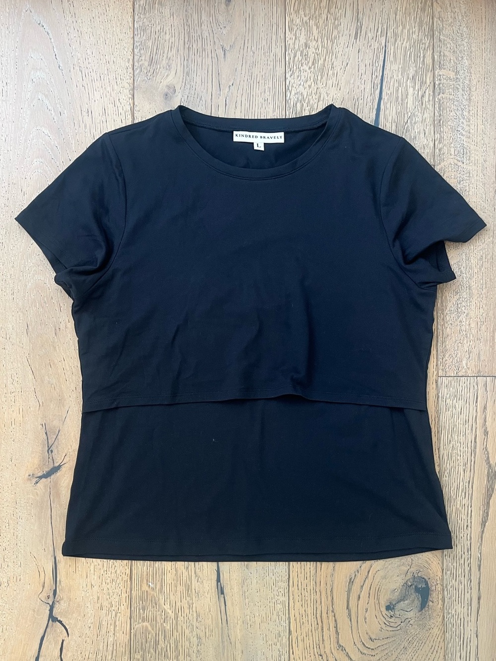 Kindred Bravely Nursing Maternity T Shirt Black Large The Sunday